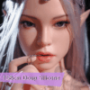 Hazel realistic elf sex doll with silver hair and bow and arrow - Lovaé doll Australia