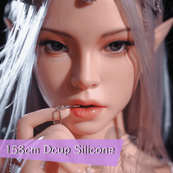 Hazel realistic elf sex doll with silver hair and bow and arrow - Lovaé doll Australia
