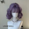 18 Purple Short Curly Wig