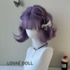 Purple Short Curly Sex Doll Wig Purple Short Curly Sex Doll Wig