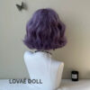 Lovaedollwig Purple Short Curly Wig