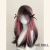 Long Pink and Black Ombre Straight Sex Doll Wig