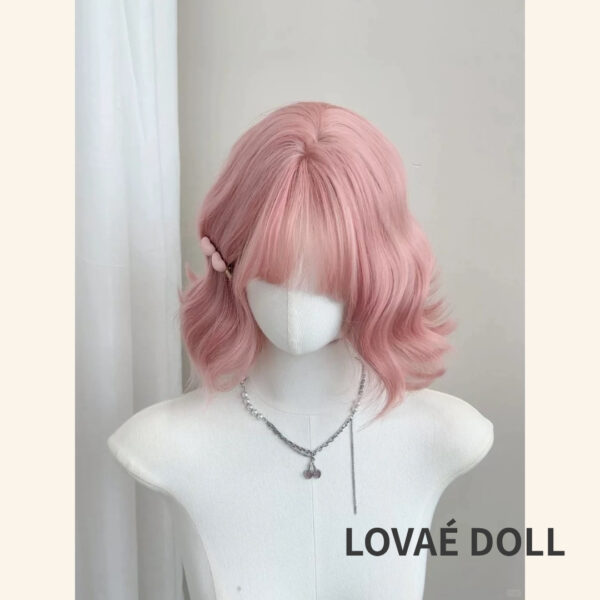 Lovaedollwig Pink Short Wig