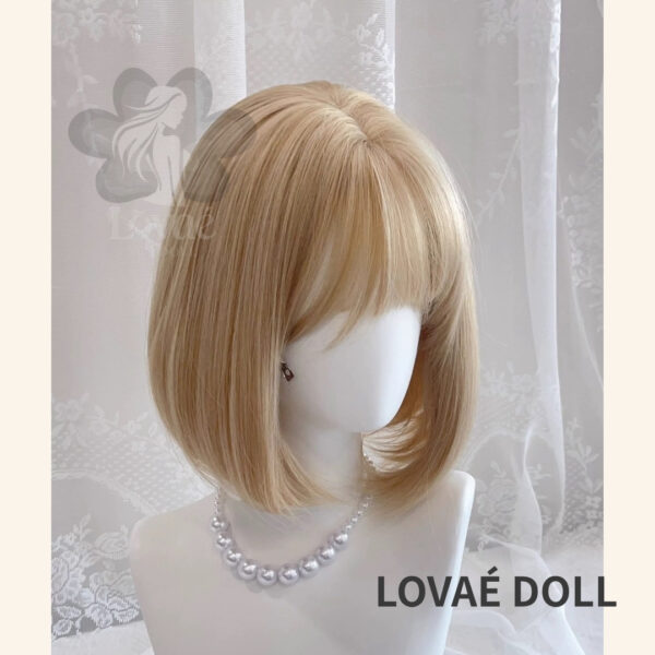 Platinum Blonde Short Sex Doll Wig Platinum Blonde Short Sex Doll Wig