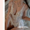 White Crotchless Babydoll Lingerie