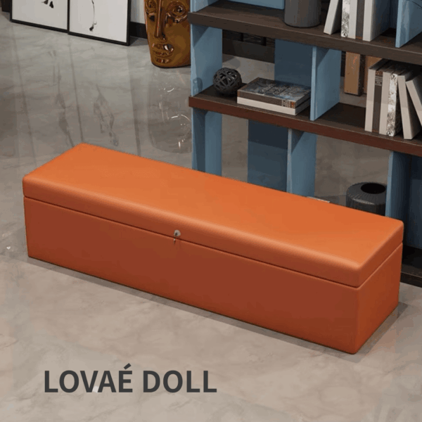 Burnt Orange Doll Storage Sofa