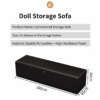 Black Doll Storage Sofa