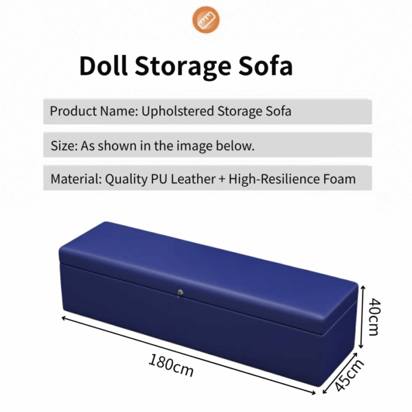 Blue Doll Storage Sofa