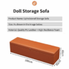 Burnt Orange Doll Storage Sofa