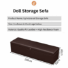 IMG_4529 Dark Brown Doll Storage Sofa